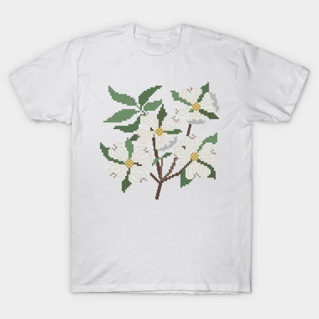 North Carolina Virginia State Flower Flowering Dogwood T-Shirt by inotyler